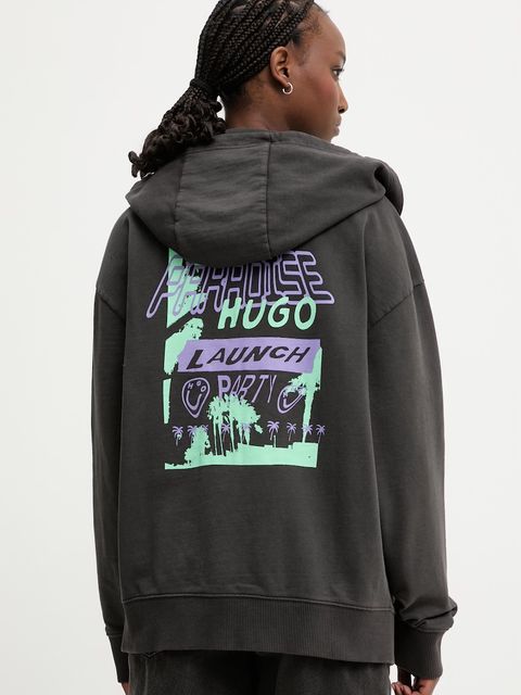 HUGO Blue bluza rozpinana damska bawełniana Doa B_4 - zdjęcie produktu nr 1