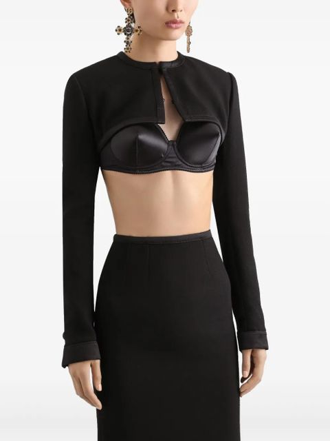 Dolce & Gabbana cropped jacket - Black