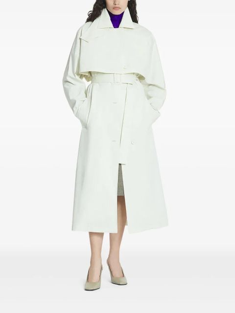 Lanvin belted trench coat - White - zdjęcie produktu nr 2