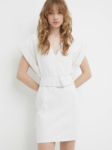 IRO sukienka z domieszką lnu - zdjęcie produktu nr 1