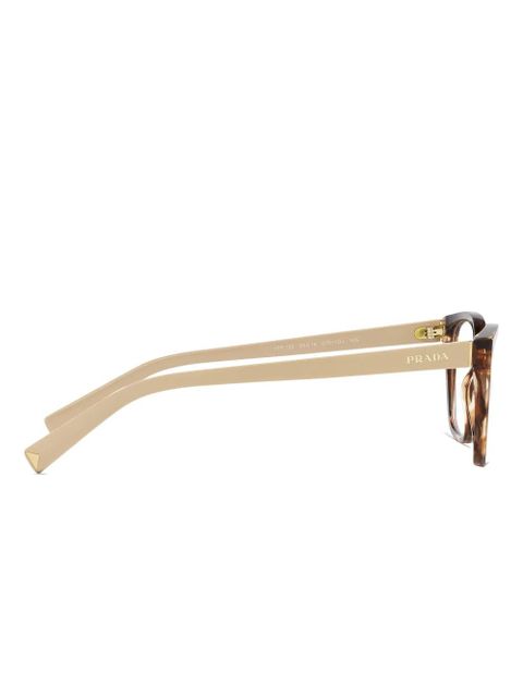 Prada Eyewear tortoiseshell square glasses - Brown