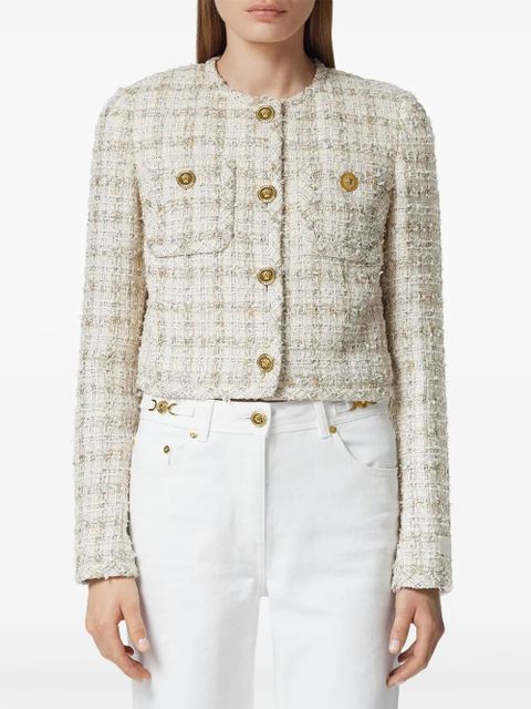 Versace tweed jacket - Neutrals