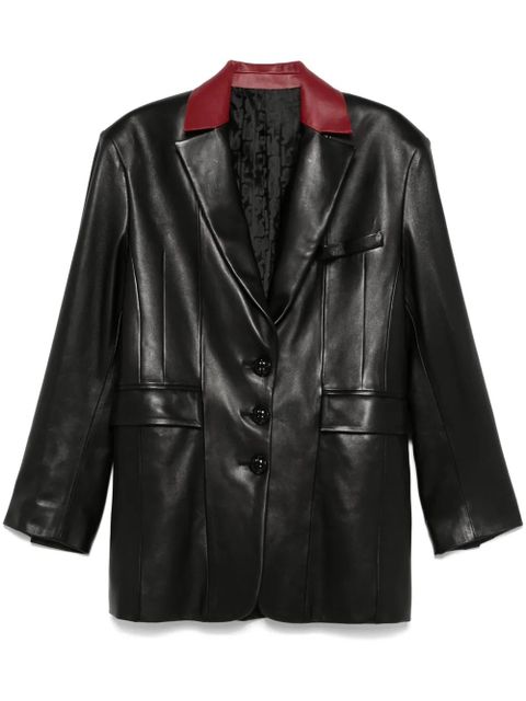 Rabanne leather blazer - Black - zdjęcie produktu nr 1