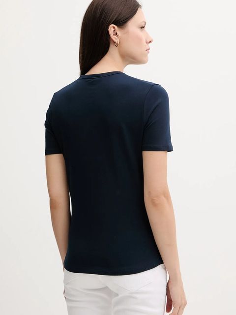 Tommy Hilfiger t-shirt damski kolor granatowy WW0WW45809 - zdjęcie produktu nr 2