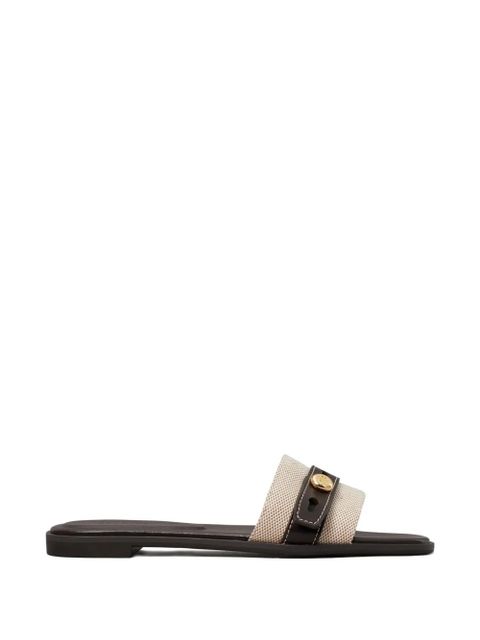 Tory Burch Romy button strap slide - Neutrals - zdjęcie produktu nr 1