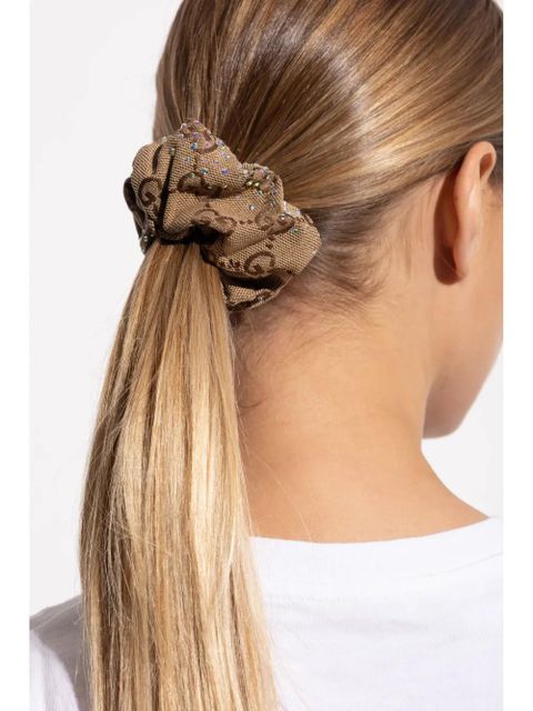 Gucci GG canvas scrunchie - Brown