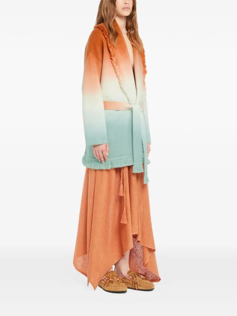 Alanui Shades of Shore fringed cardi-coat - Orange - zdjęcie produktu nr 2