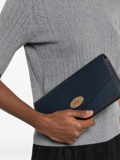 Mulberry Darley twist-lock-fastening clutch bag - Blue