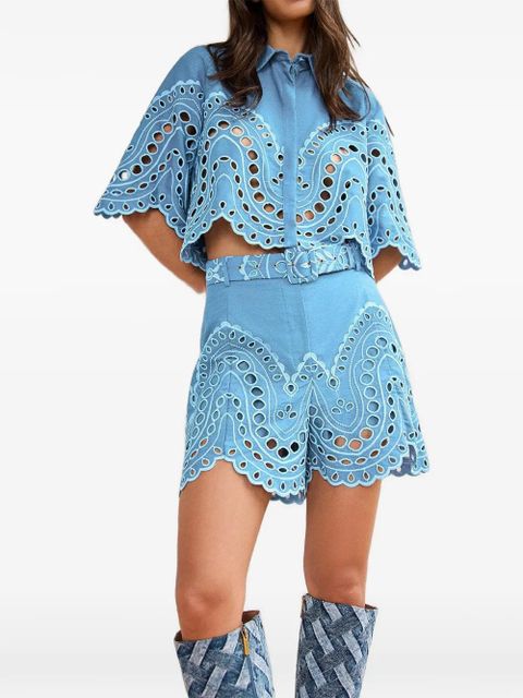 Charo Ruiz Ibiza Dune cut-out shorts - Blue - zdjęcie produktu nr 2