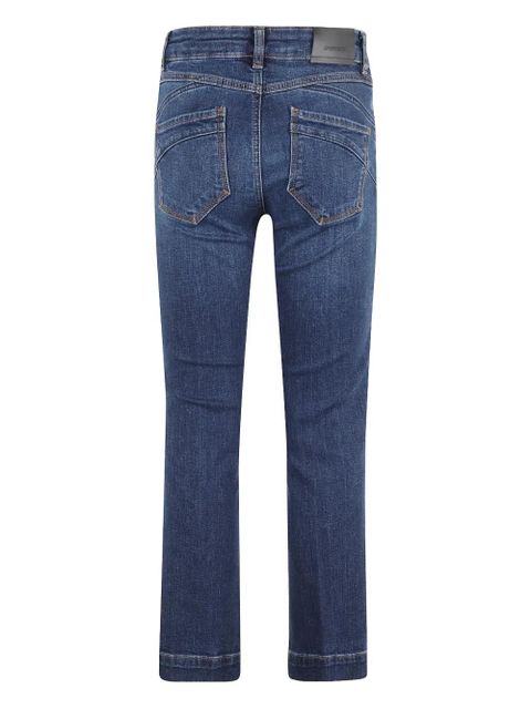 Sportmax logo-patch straight-leg jeans - Blue - zdjęcie produktu nr 2