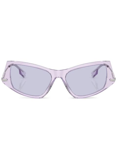 Burberry Eyewear logo-plaque cat-eye sunglasses - Purple - zdjęcie produktu nr 1