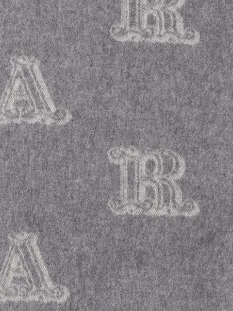 Max Mara monogram logo-pattern scarf - Grey