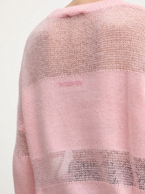 Patrizia Pepe sweter z dodatkiem wełny damski kolor różowy lekki 2K0335 K296