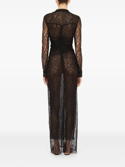 Christopher Esber Lace Venus maxi dress - Black