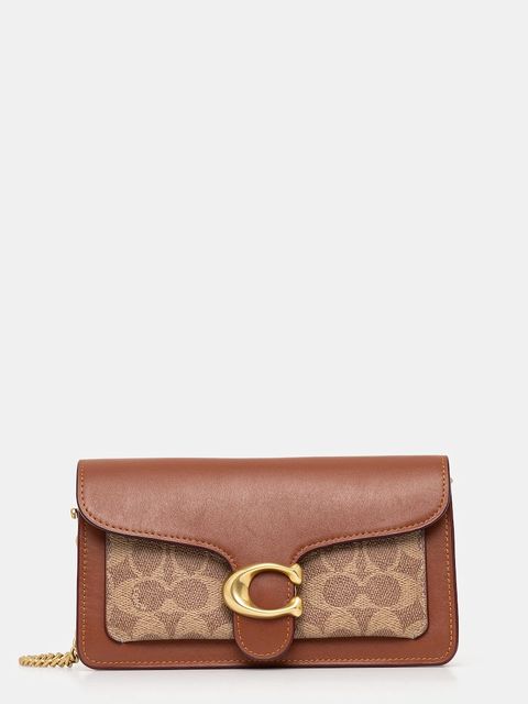Coach torebka skórzana Tabby Chain Clutch In Signature Canvas - zdjęcie produktu nr 1