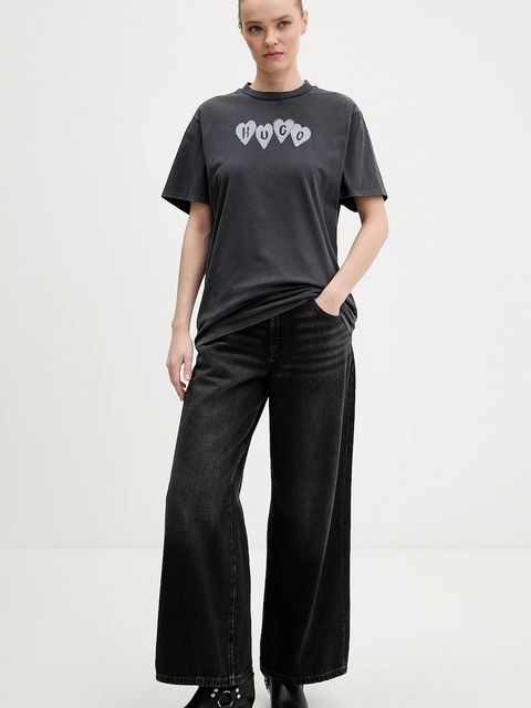 HUGO t-shirt bawełniany Vintage Tee_22 - zdjęcie produktu nr 2