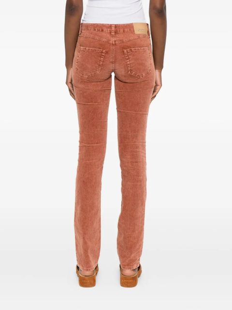 MARANT ÉTOILE five-pocket corduroy trousers - Orange