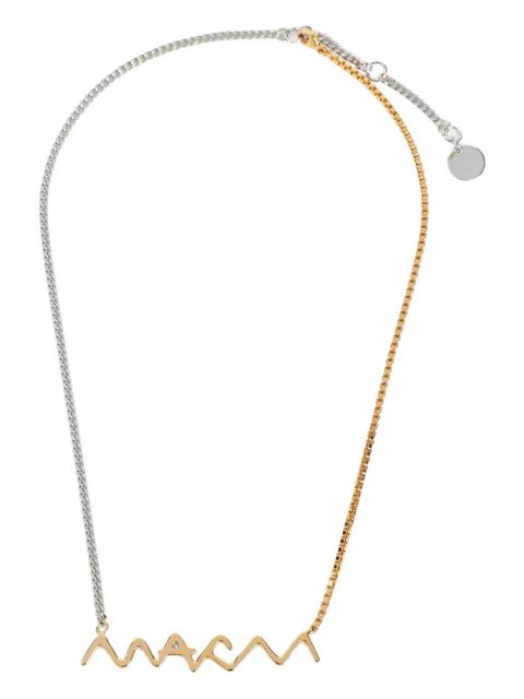 Marni two-tone chain necklace - Gold
