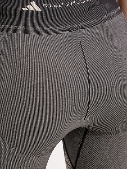 adidas by Stella McCartney legginsy do jogi damskie kolor czarny wzorzyste JW2002