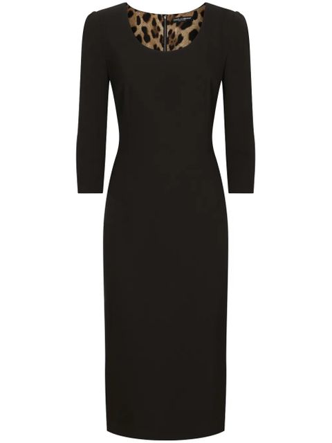 Dolce & Gabbana wool-blend midi dress - Black - zdjęcie produktu nr 1