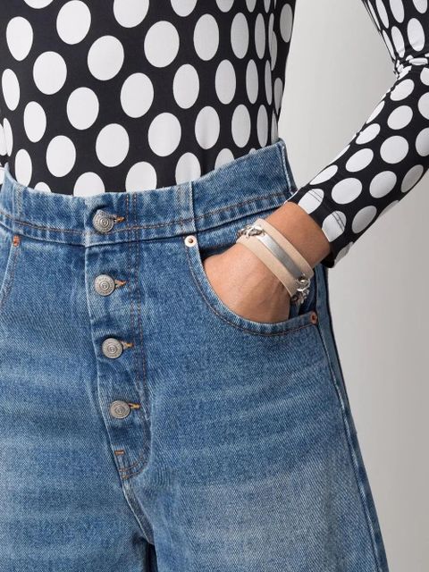 MM6 Maison Margiela layered chain bracelet - Neutrals - zdjęcie produktu nr 2