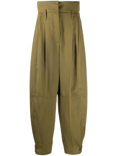Givenchy high-waisted military trousers - Green - zdjęcie produktu nr 1