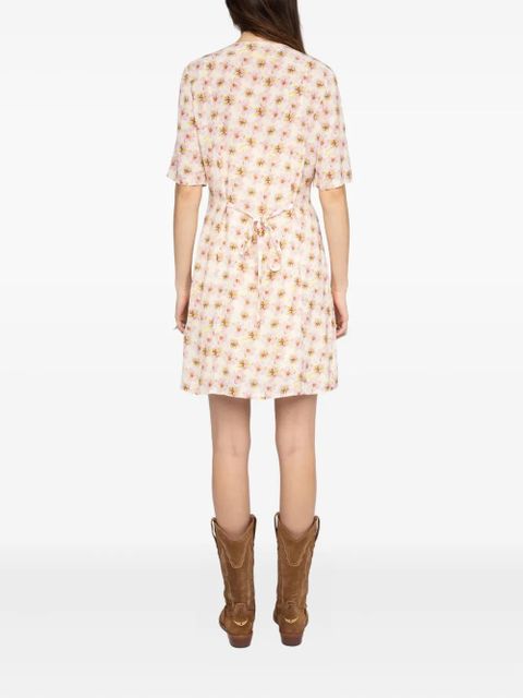 Zadig&Voltaire floral-print mini dress - Neutrals