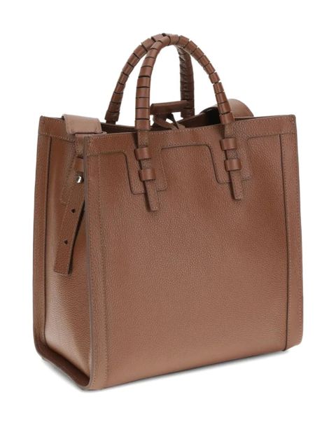 Casadei braided-handle cut-out tote bag - Brown - zdjęcie produktu nr 2