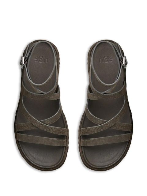 UGG GoldenGaze ankle-wrap sandals - Brown