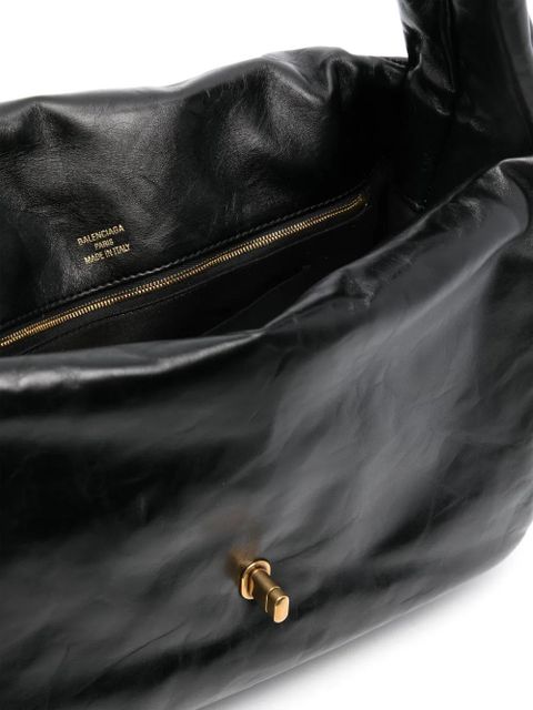 Balenciaga medium Monaco leather shoulder bag - Black