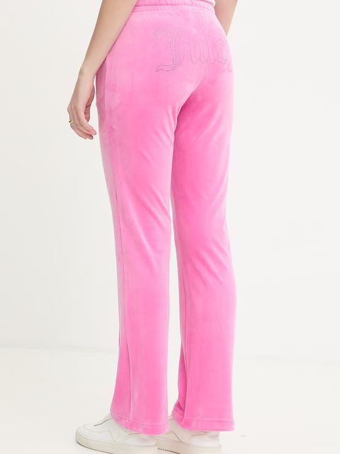 Juicy Couture spodnie dresowe damskie welurowe TINA COL OUT TR - zdjęcie produktu nr 2