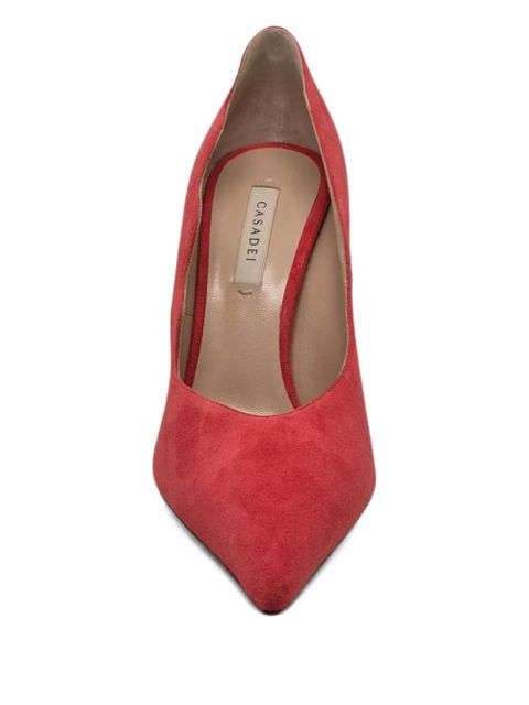 Casadei scalloped stiletto pumps - Red