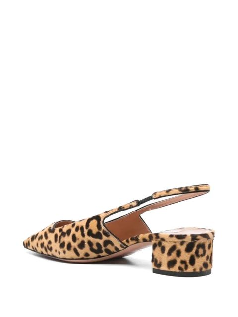 Aquazzura leopard slingback pumps - Neutrals