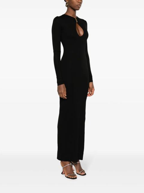 MANURÍ Mary Jean chain-link maxi dress - Black
