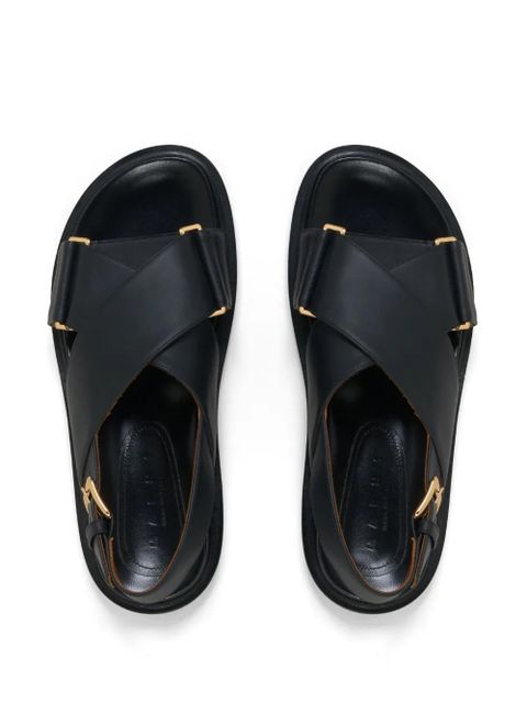 Marni Fussbet leather sandals - Black