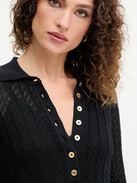 Elisabetta Franchi body damskie kolor czarny BK66T51E3 - zdjęcie produktu nr 2