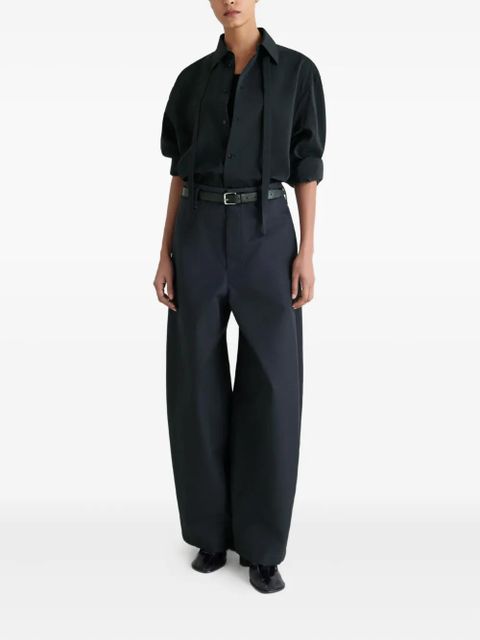LEMAIRE piped-pocket trousers - Blue - zdjęcie produktu nr 2