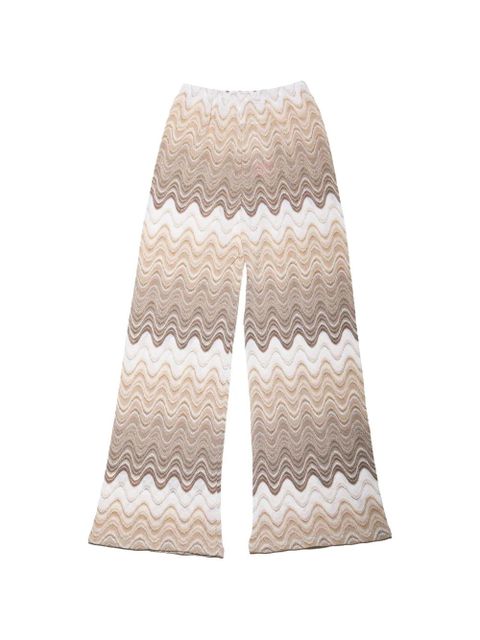 MC2 Saint Barth Amalia chevron-knit trousers - Neutrals - zdjęcie produktu nr 2