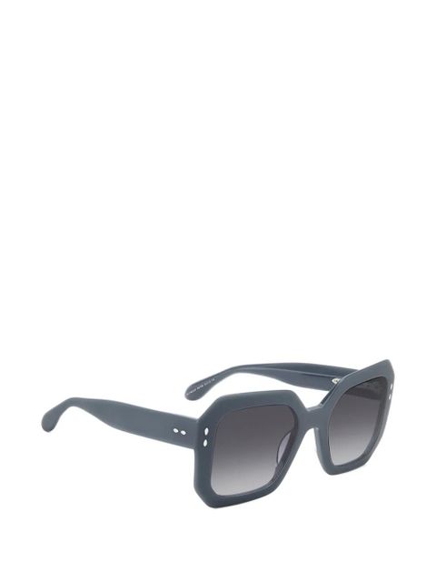 ISABEL MARANT geometric-frame sunglasses - Blue