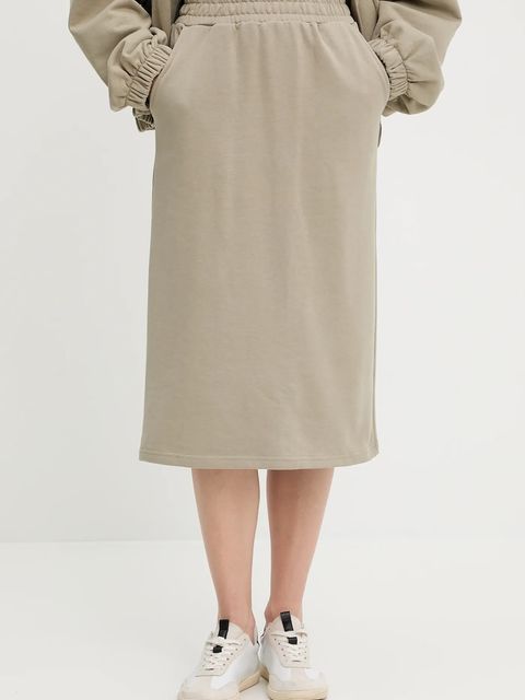 Answear.LAB komplet - bluza i spódnica damski kolor zielony