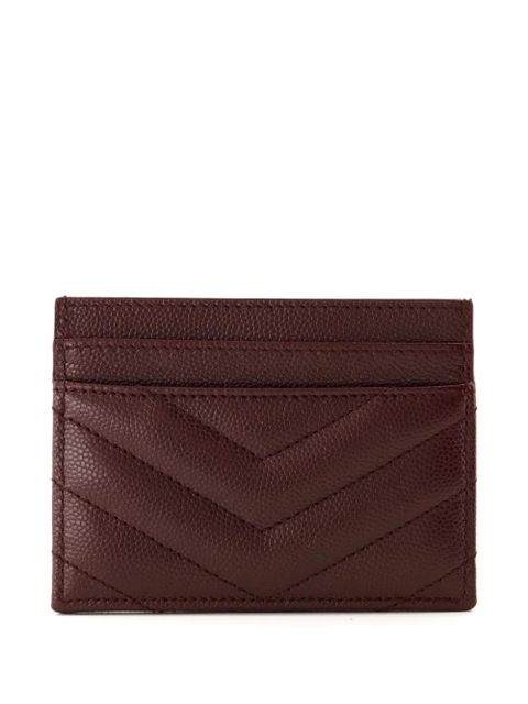Saint Laurent Cassandre quilted cardholder - Red - zdjęcie produktu nr 2