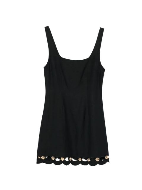 Simkhai scallop-trim mini dress - Black - zdjęcie produktu nr 1