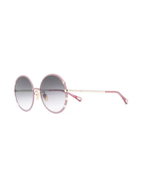 Chloé Eyewear round frame sunglasses - Pink - zdjęcie produktu nr 2