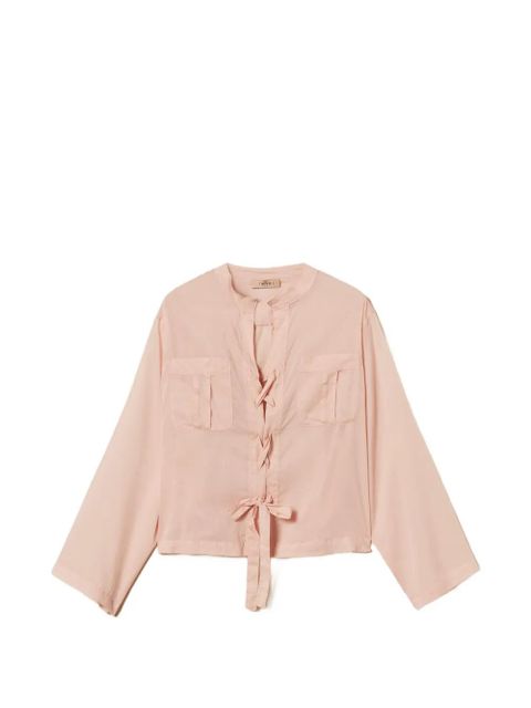 TWINSET tie-fastening shirt - Pink - zdjęcie produktu nr 1