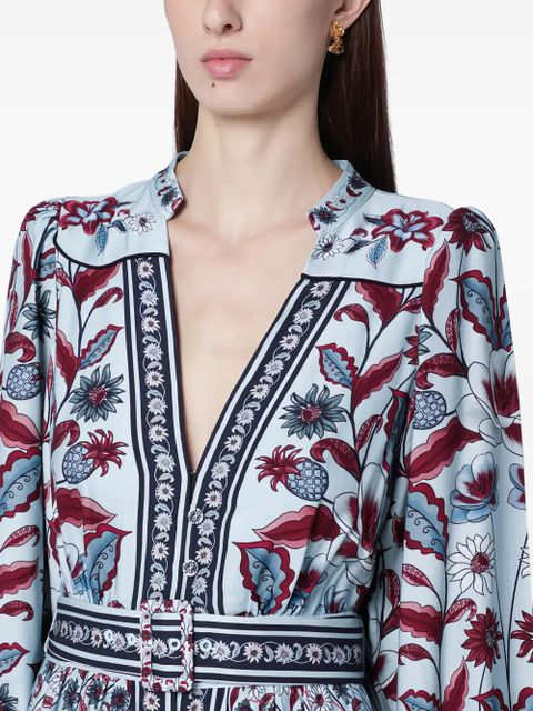 FARM Rio marcelle belted maxi dress - Blue