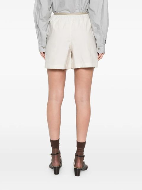 LEMAIRE button-embellishment shorts - Neutrals
