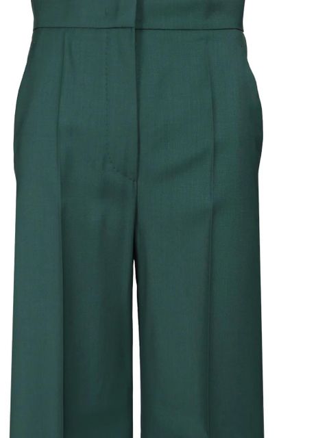 Max Mara wide-leg virgin-wool trousers - Green