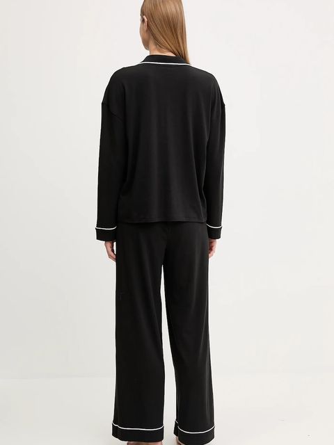 Tommy Hilfiger piżama damska kolor czarny UW0UW06142 - zdjęcie produktu nr 2