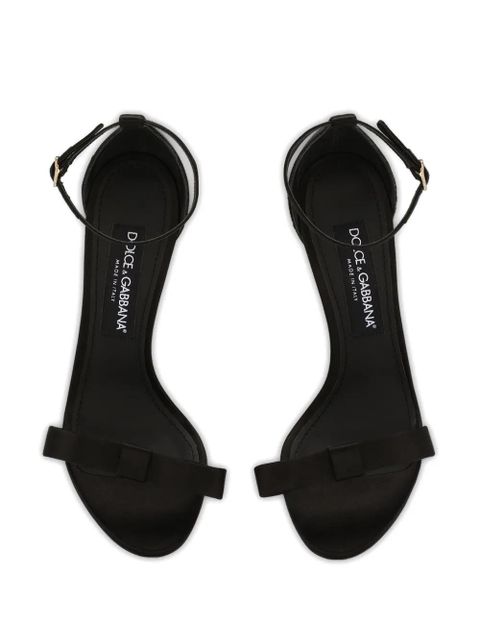 Dolce & Gabbana Keira 105mm satin sandals - Black