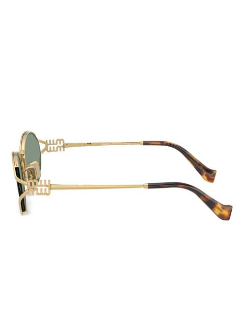 Miu Miu Eyewear round-frame sunglasses - Gold